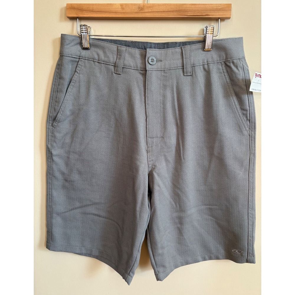 O"Neill Reserve Hybrid Shorts Boardshorts Mens 32 Grey Stretch Casual 21" long‎